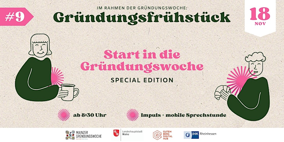 Gründungsfrühstück Mainz #9 // November Special Edition