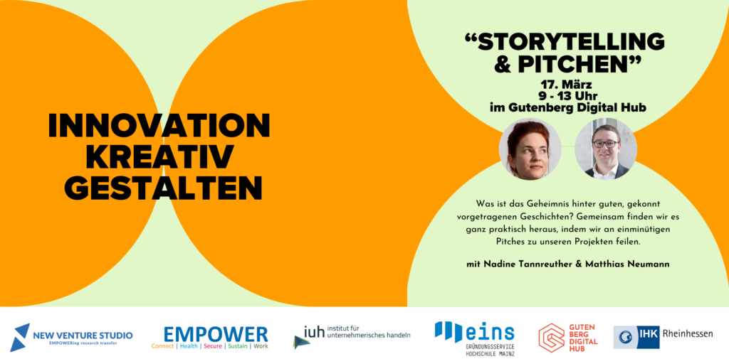 Innovation kreativ gestalten // Pt.1: „Storytelling und Pitchen“